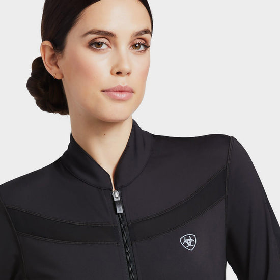 Womens Ascent Full Zip Jacket Black