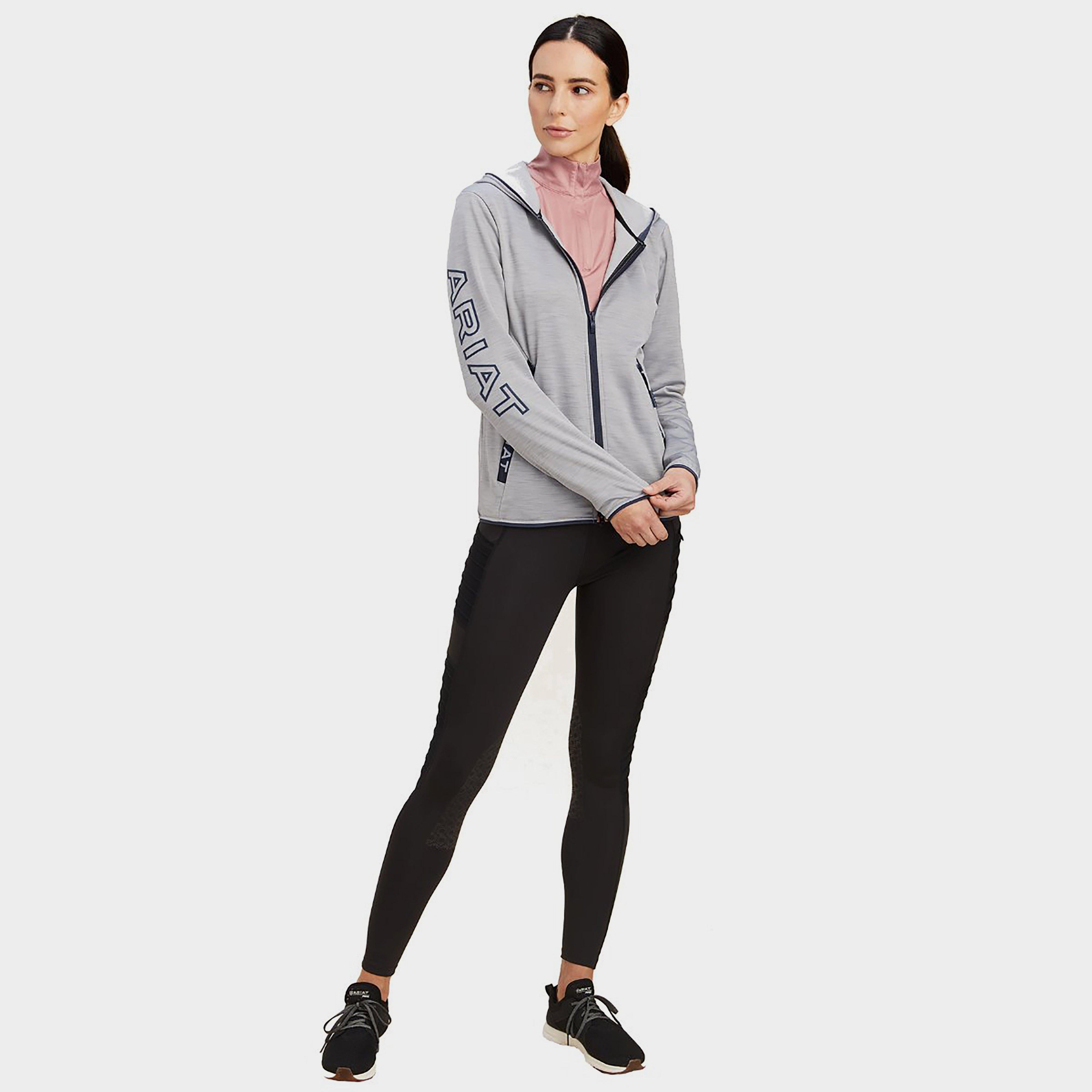 Womens Byron Full Zip Hoodie Heather Grey