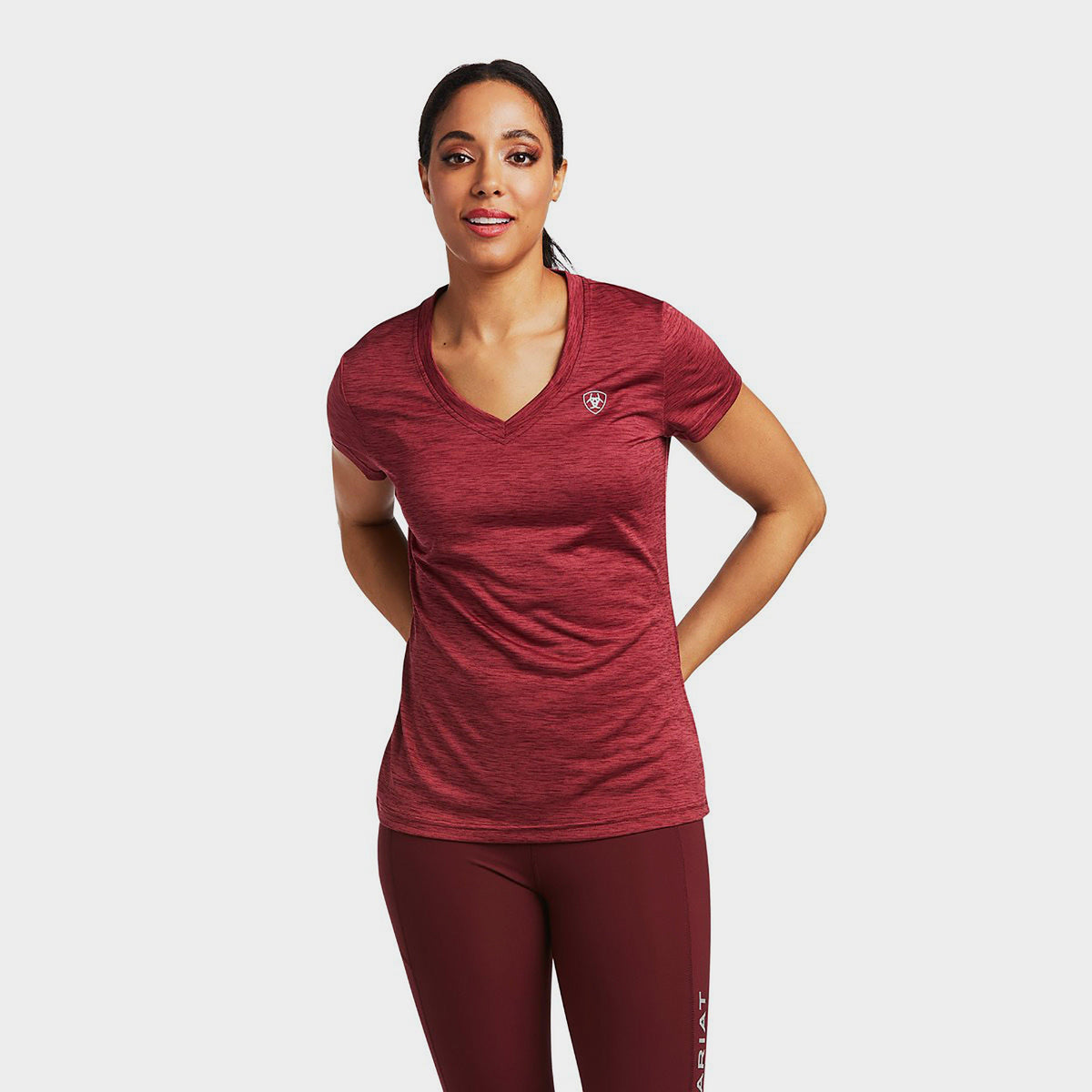 Womens Laguna Short Sleeved Top Zinfandel