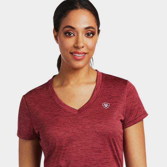 Womens Laguna Short Sleeved Top Zinfandel