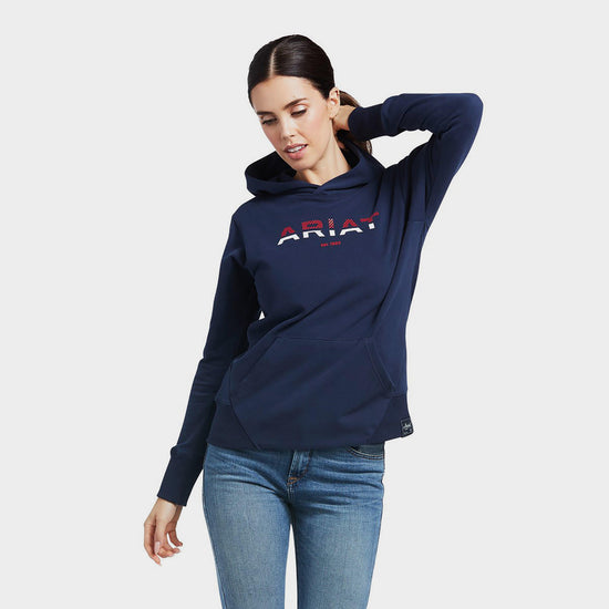 Womens Logo 2.0 Hoodie Navy