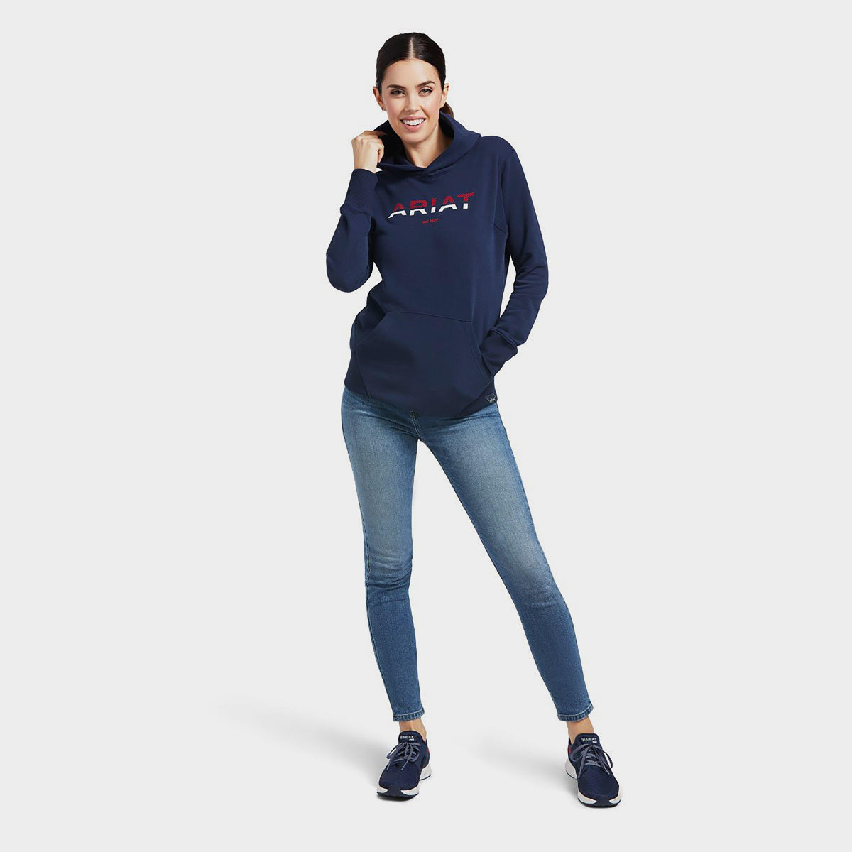 Womens Logo 2.0 Hoodie Navy