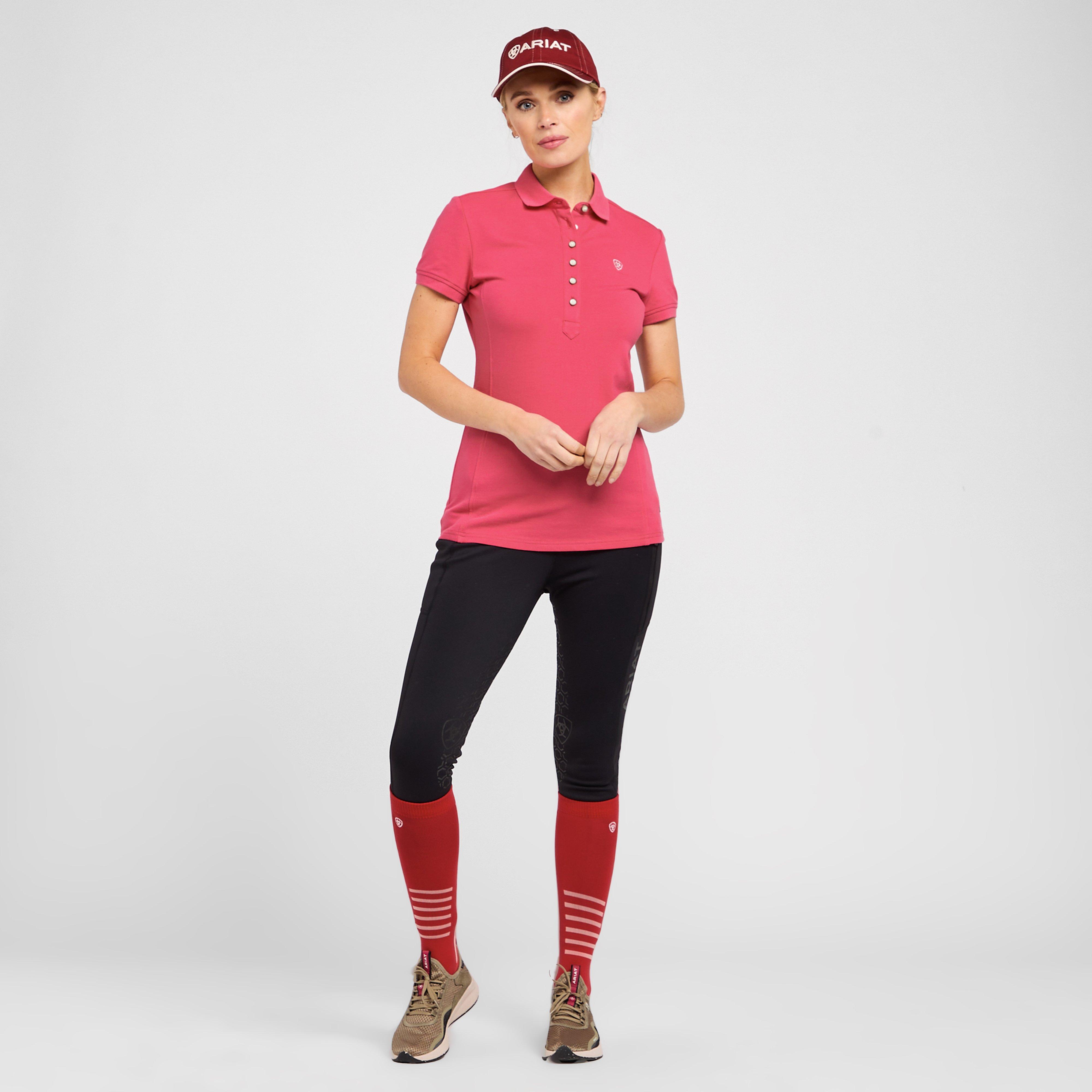 Womens Prix 2.0 Short Sleeved Polo Shirt Party Punch