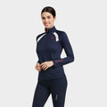 Womens Sunstopper 2.0 1/4 Zip Team Baselayer