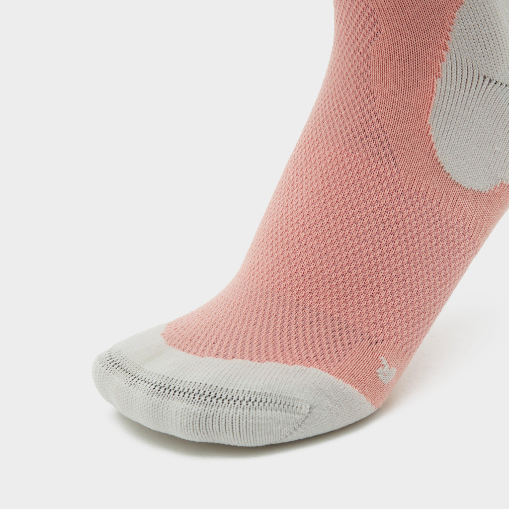Tek Performance Socks Peach Blossom/Heather Grey