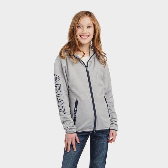 Childs Byron Zip Hoodie Heather Grey