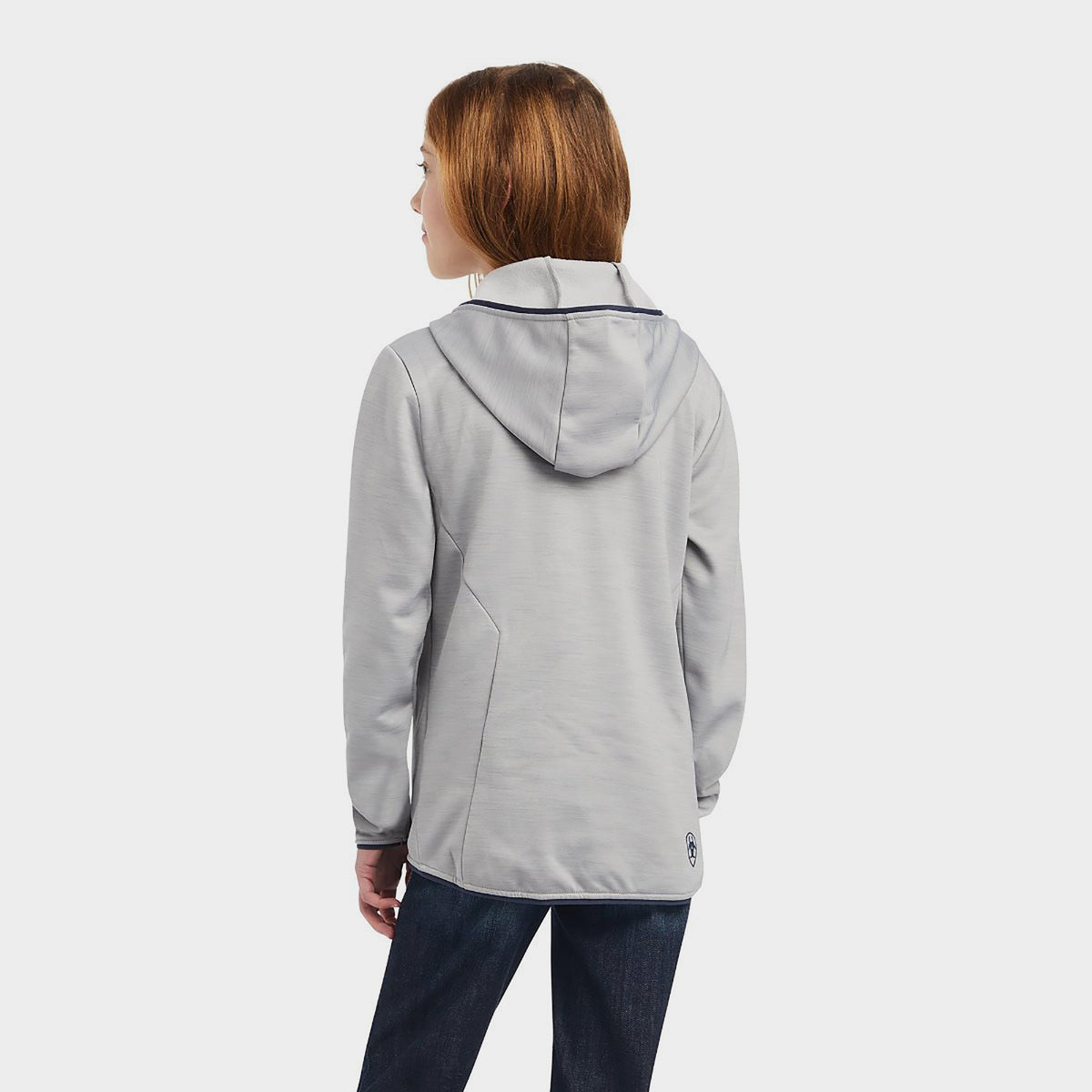 Childs Byron Zip Hoodie Heather Grey