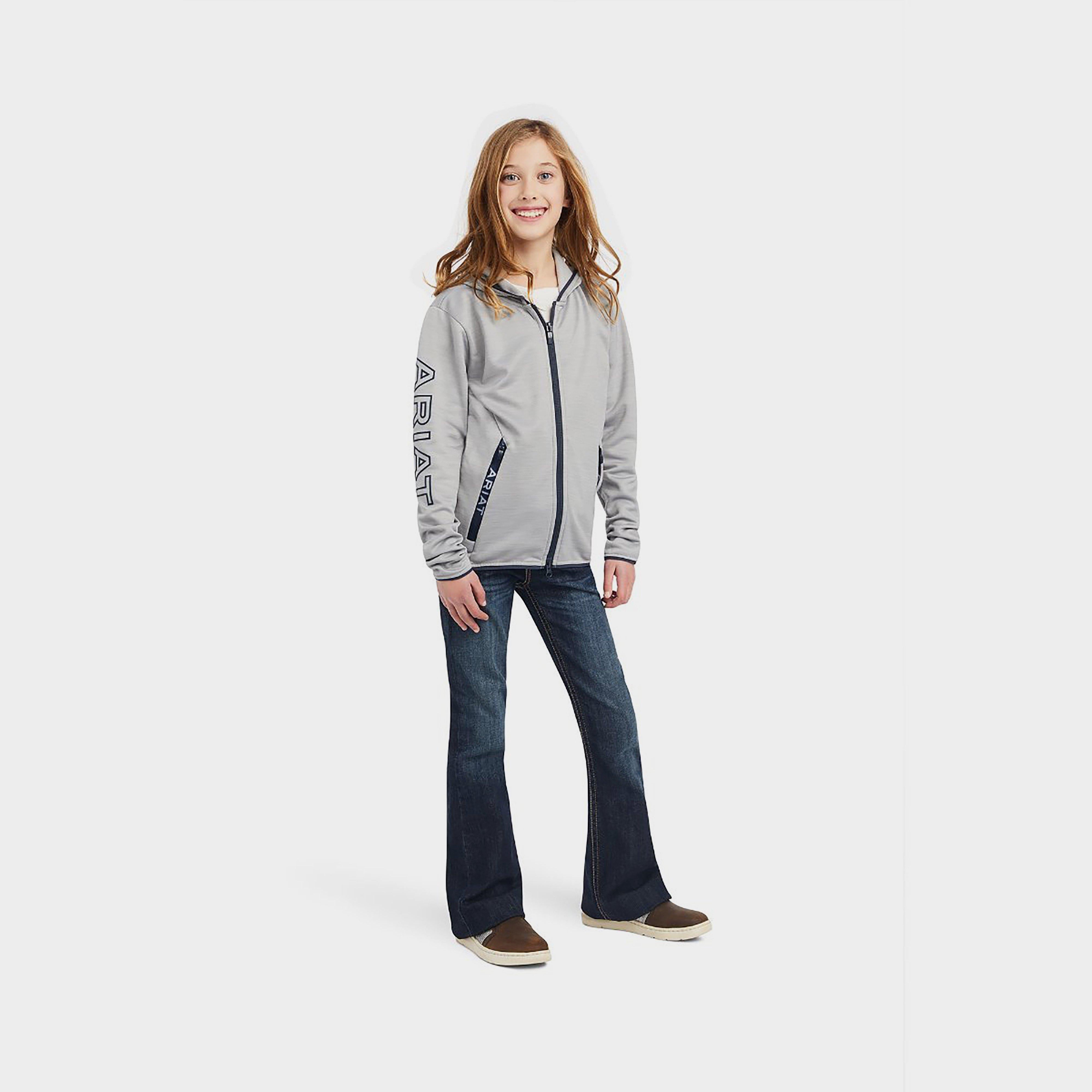 Childs Byron Zip Hoodie Heather Grey