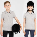 Childs Laguna Short Sleeved Polo Shirt Heather Grey