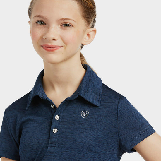 Childs Laguna Short Sleeved Polo Shirt Navy