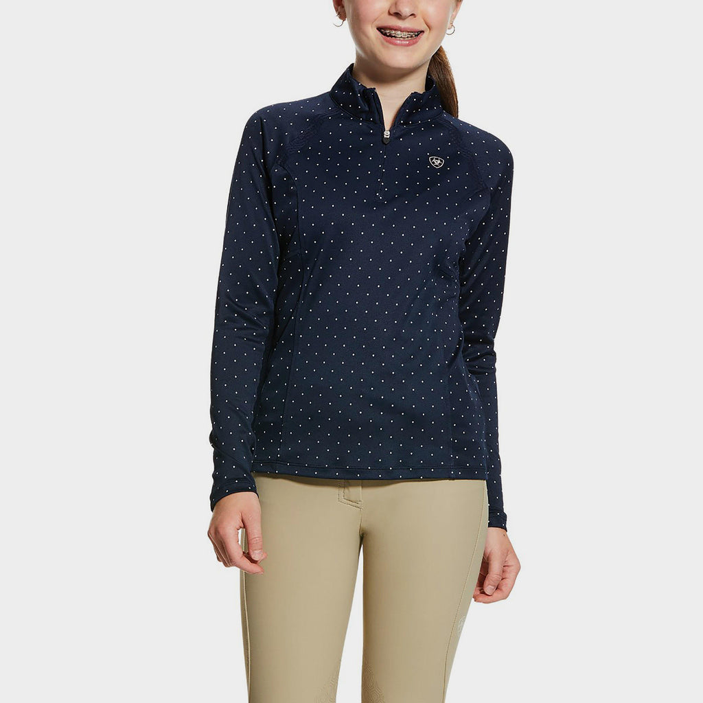 Childs Sunstopper 2.0 Baselayer Navy Dot