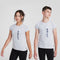 Childs Vertical Logo Short Sleeved Top Heather Grey