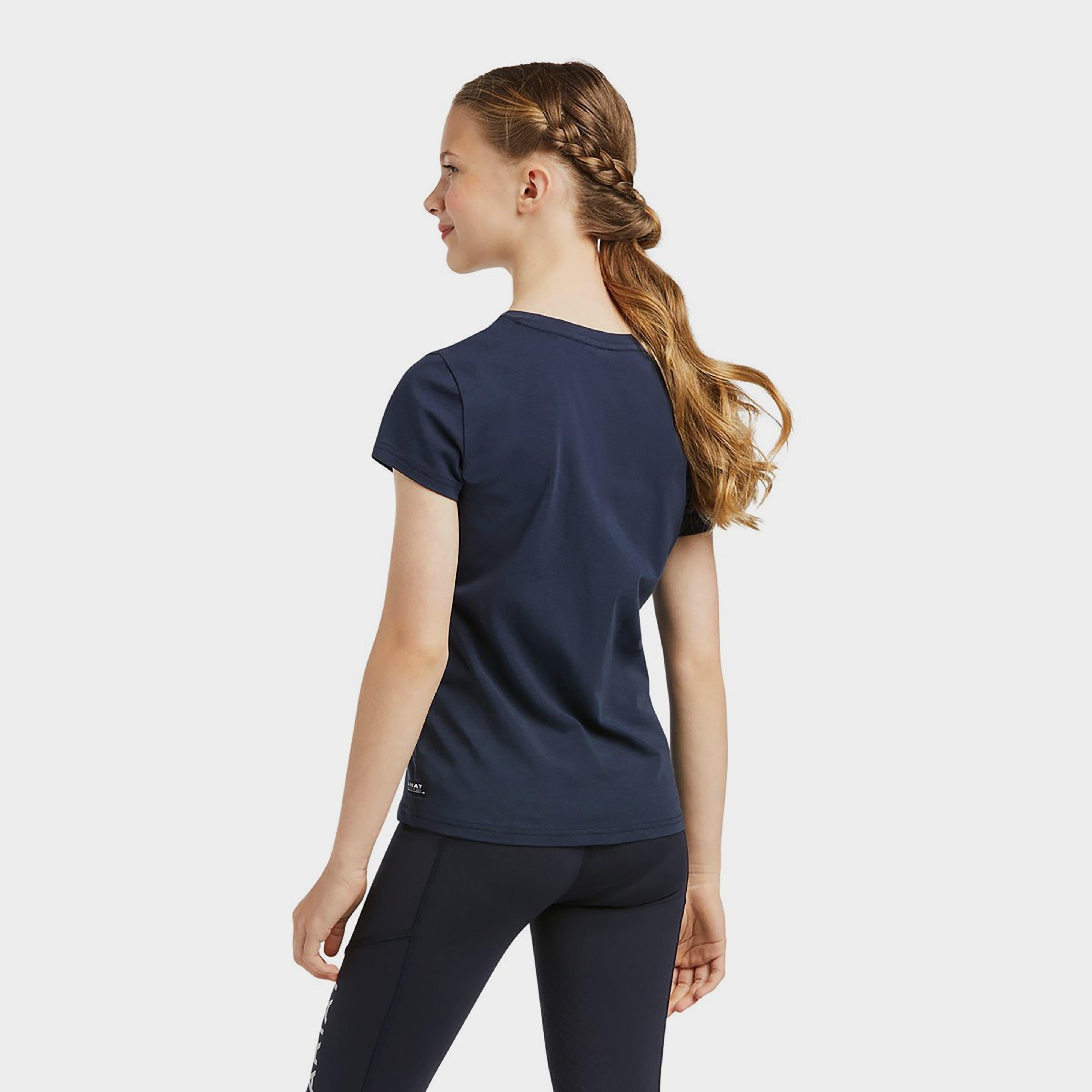 Childs Vertical Logo Short Sleeved Top Navy