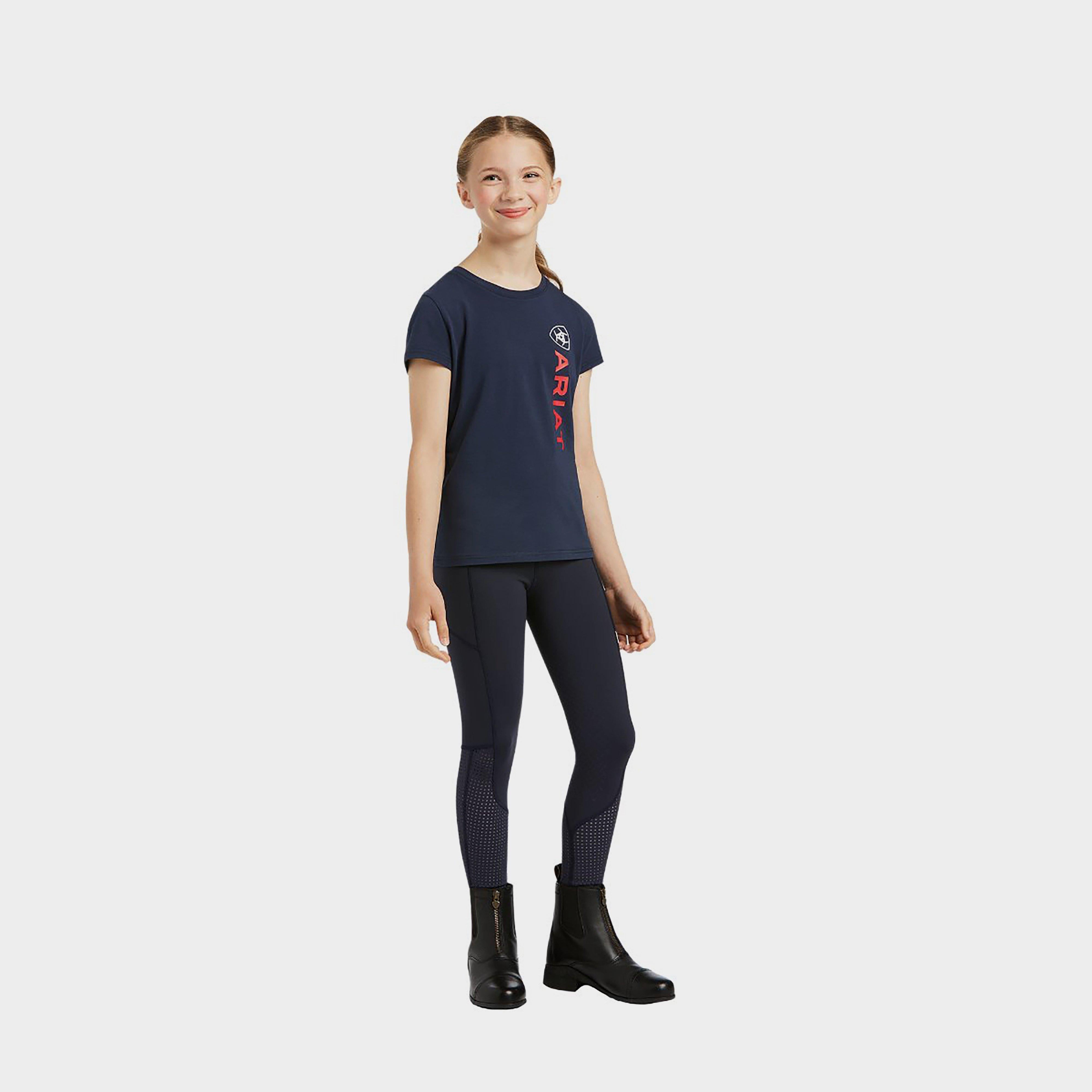 Childs Vertical Logo Short Sleeved Top Navy