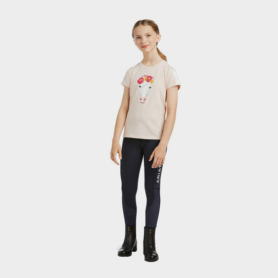 Childs Wonderful Dream Short Sleeved Top Heather Pink