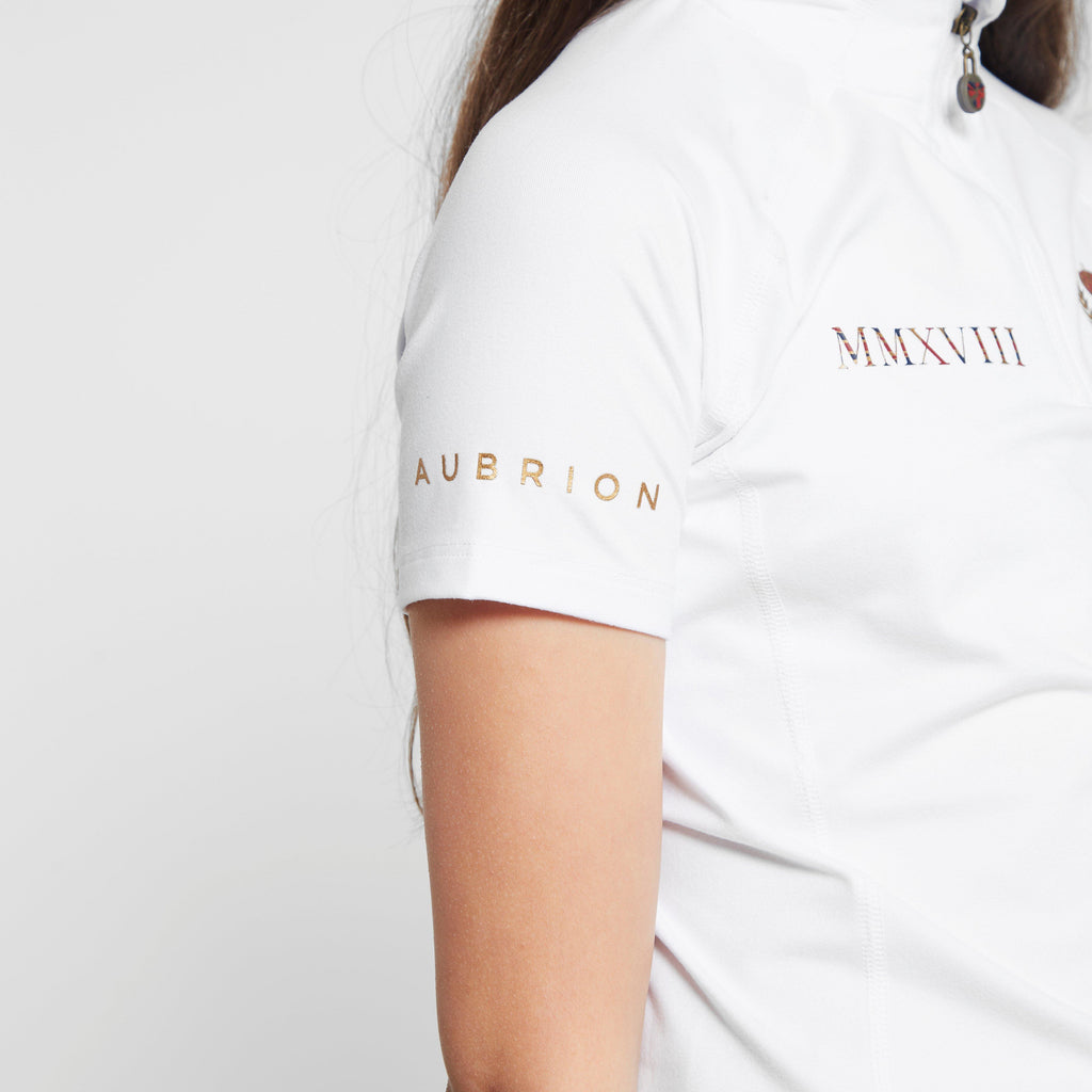 Childs Team Short Sleeve Base Layer White