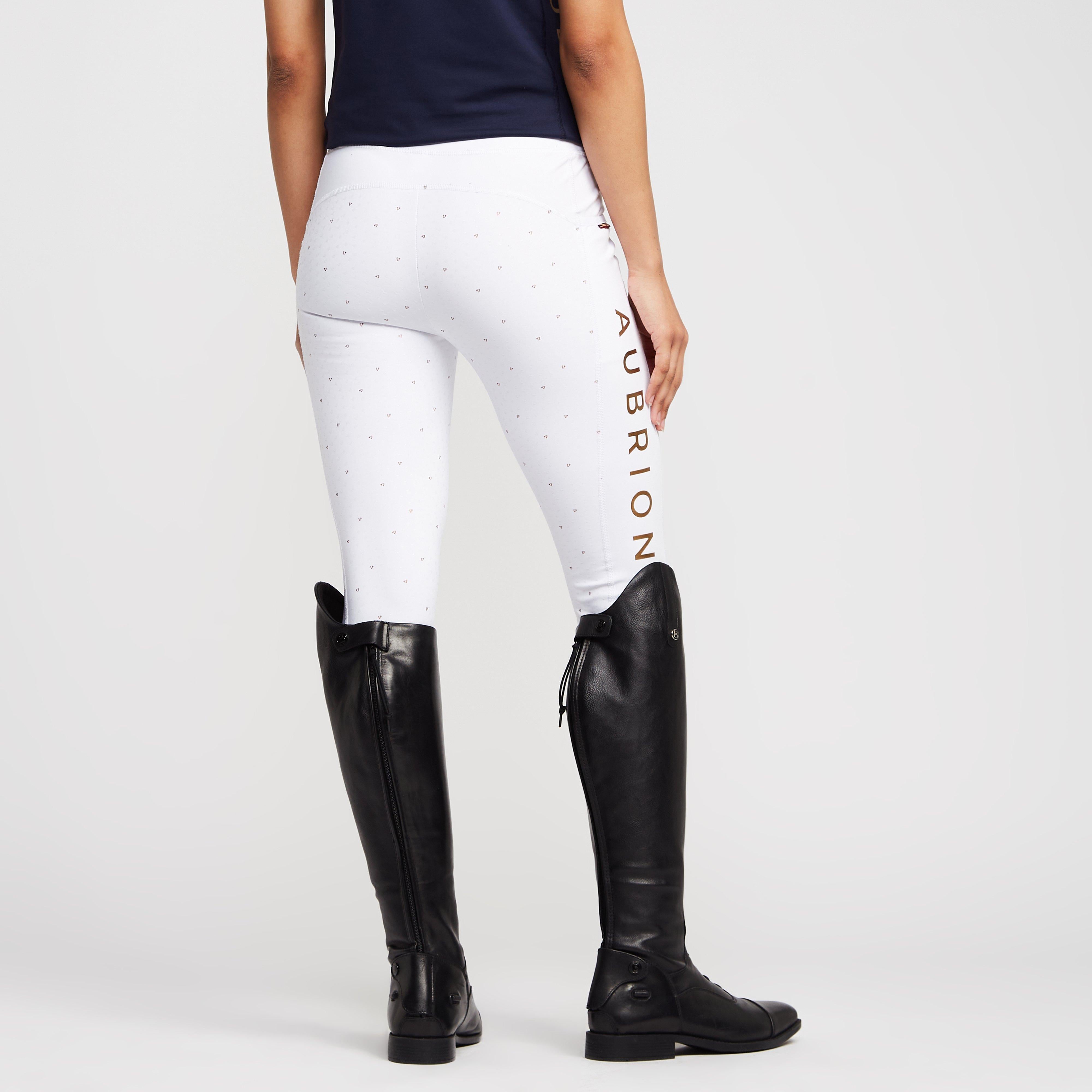 Womens Team Riding Tights White