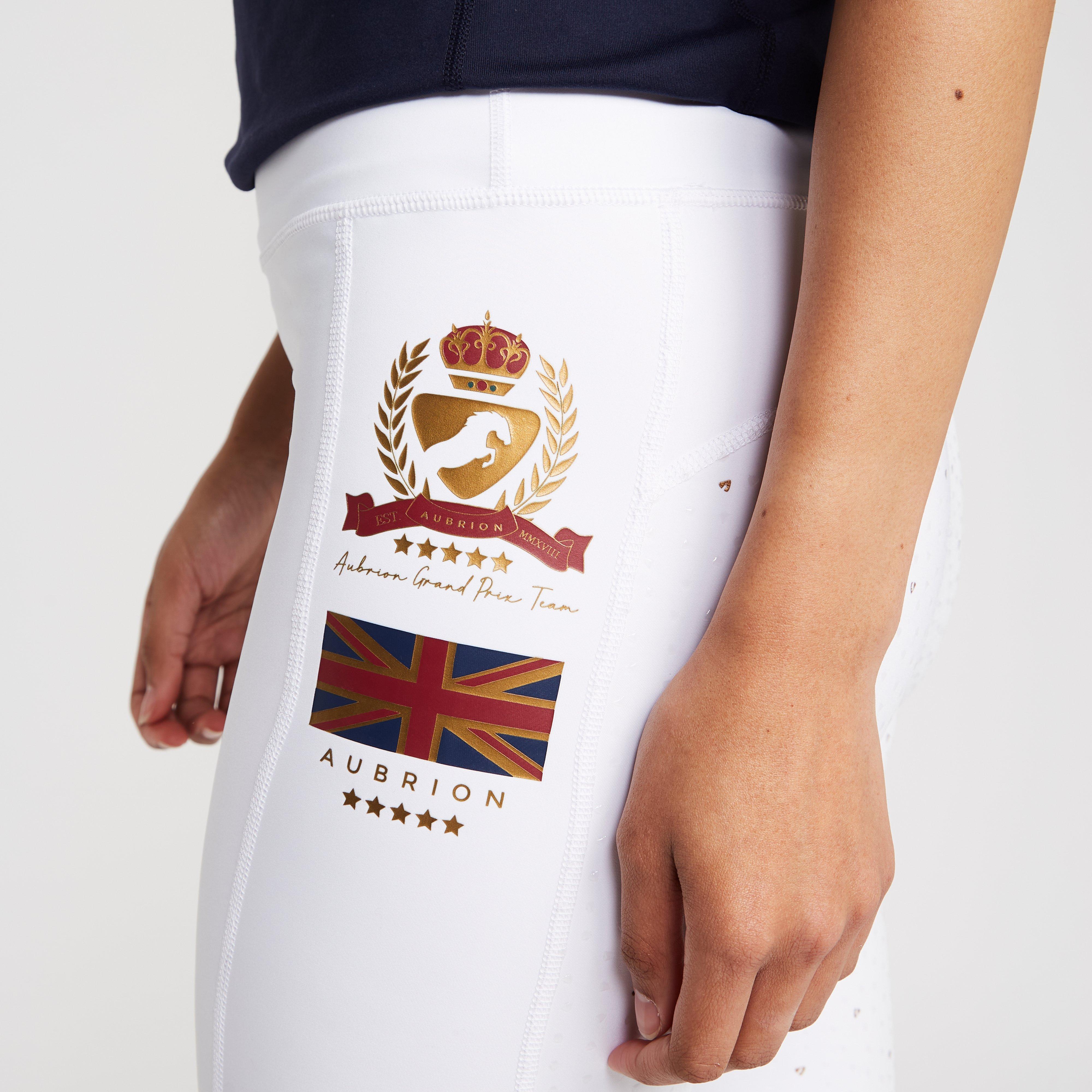 Womens Team Riding Tights White