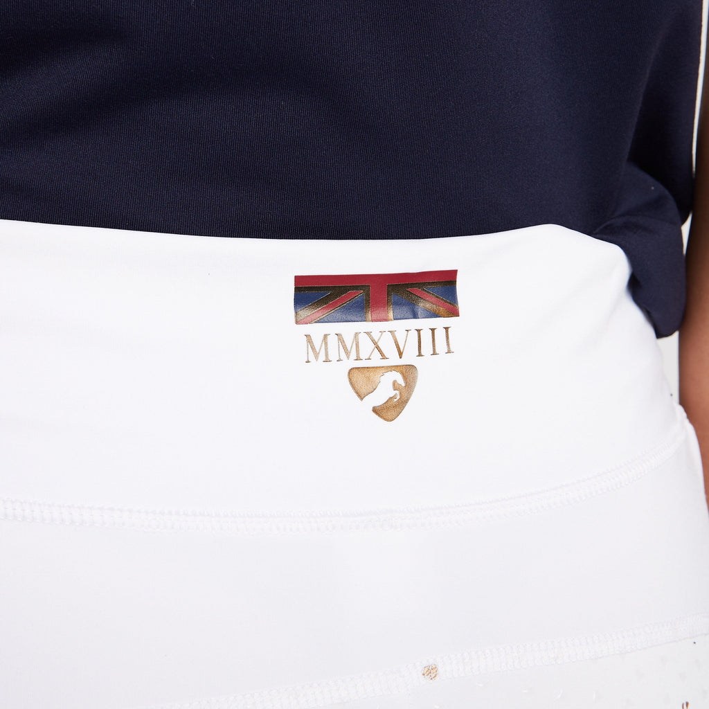 Womens Team Riding Tights White