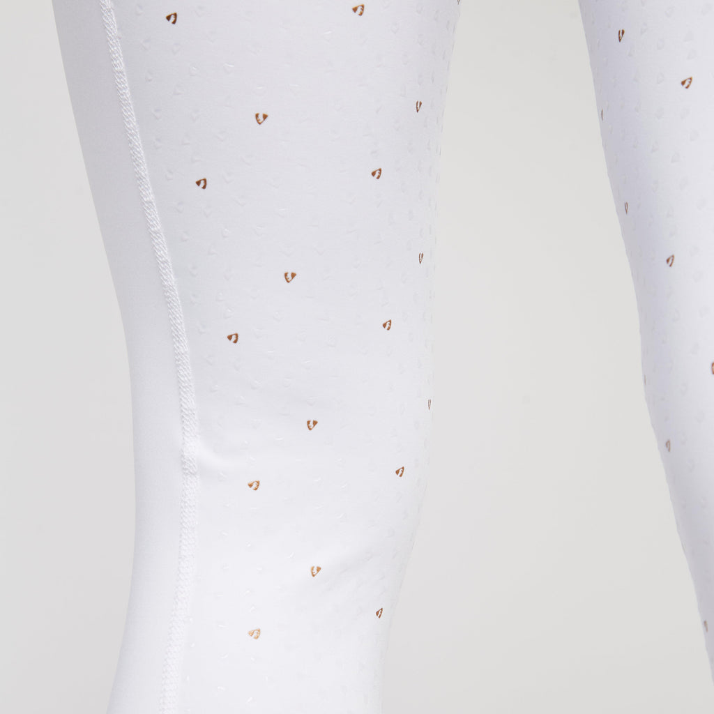 Womens Team Riding Tights White