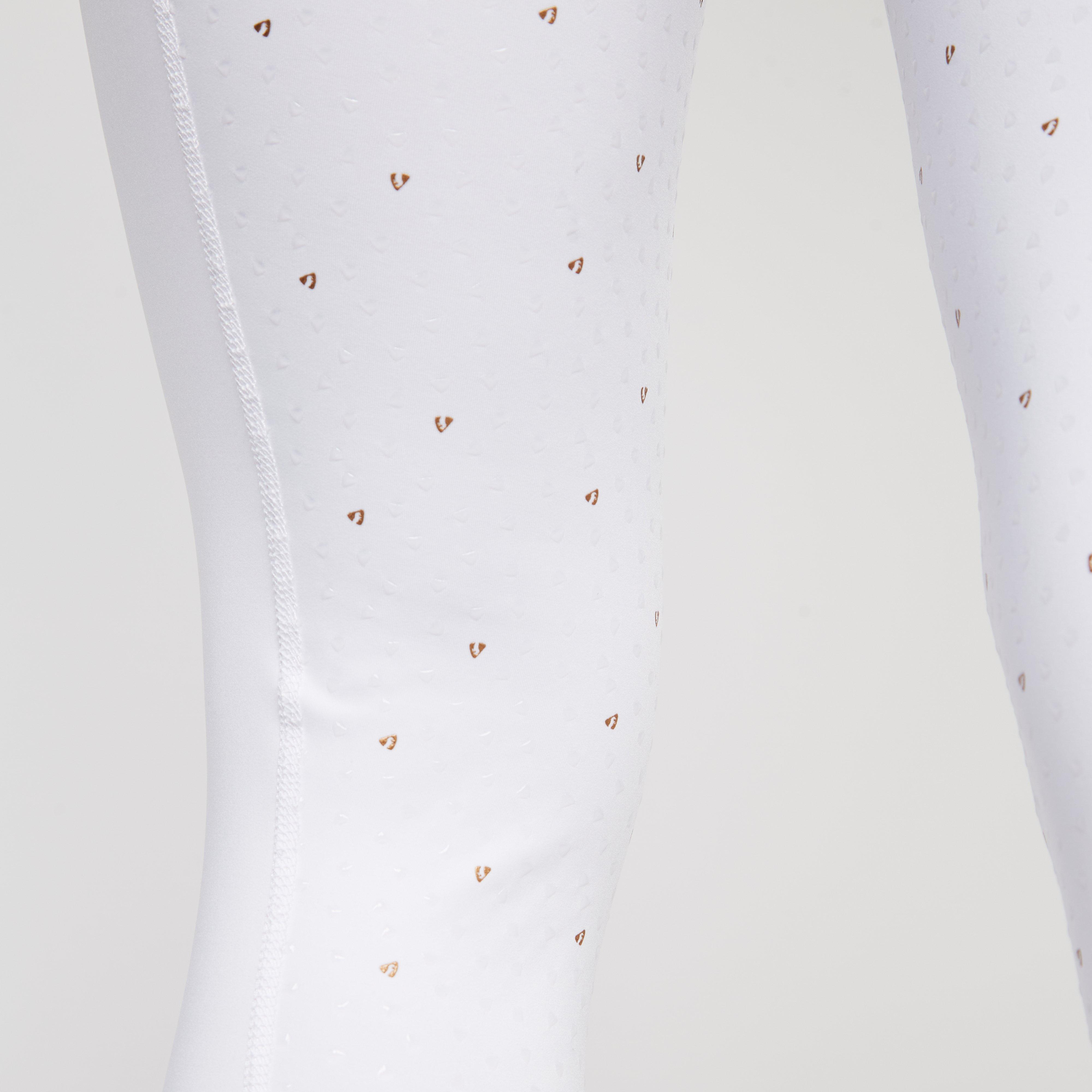 Womens Team Riding Tights White