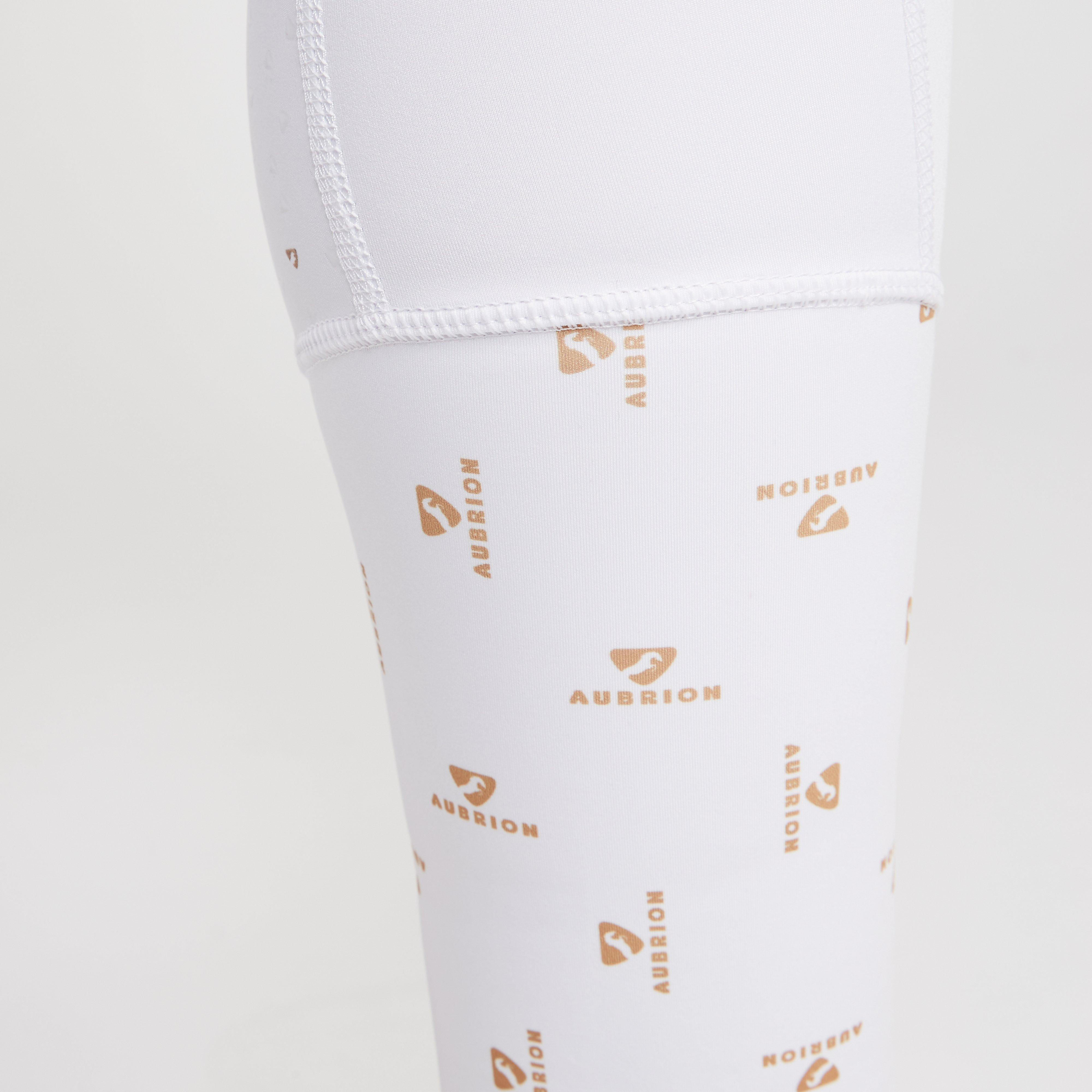Womens Team Riding Tights White