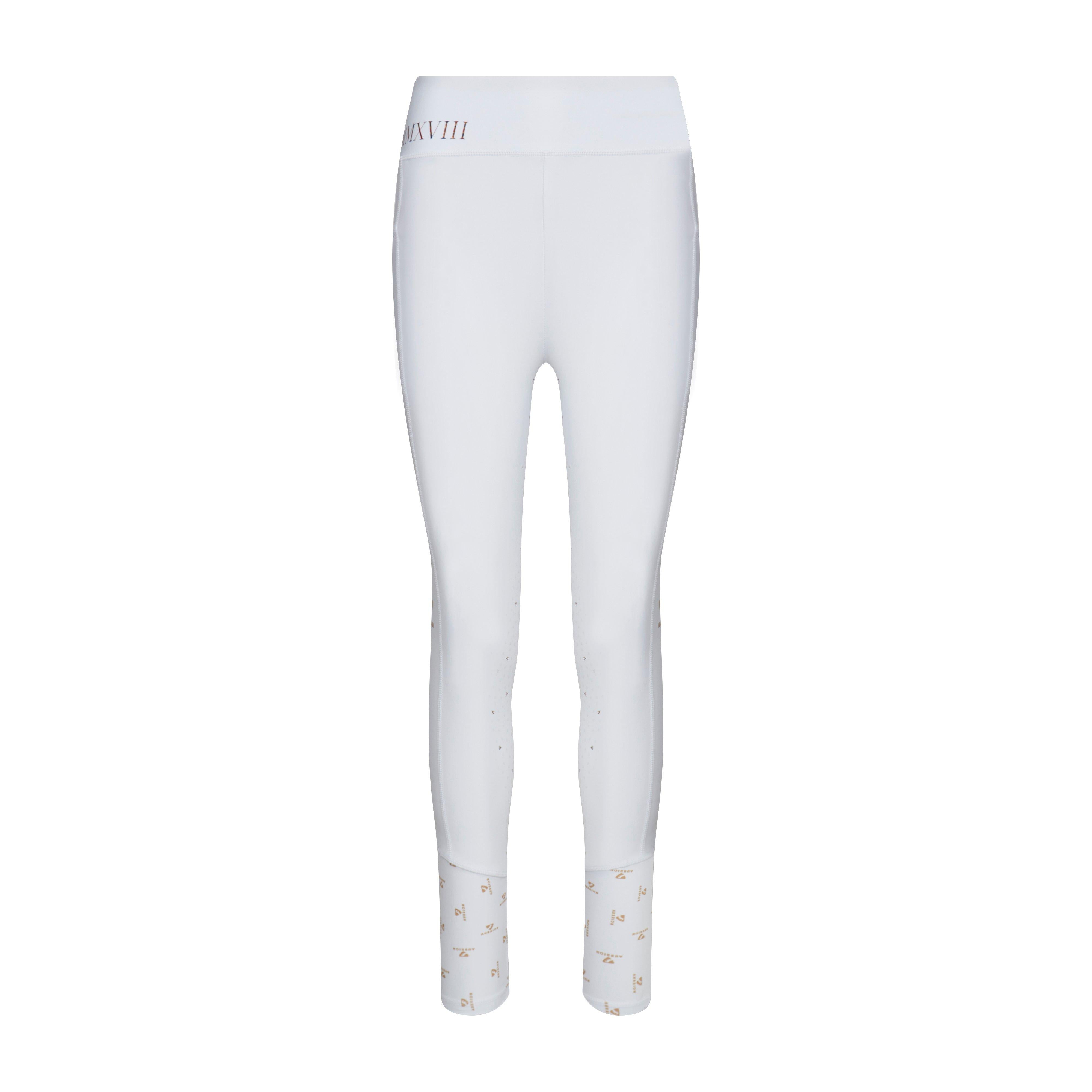 Womens Team Riding Tights White