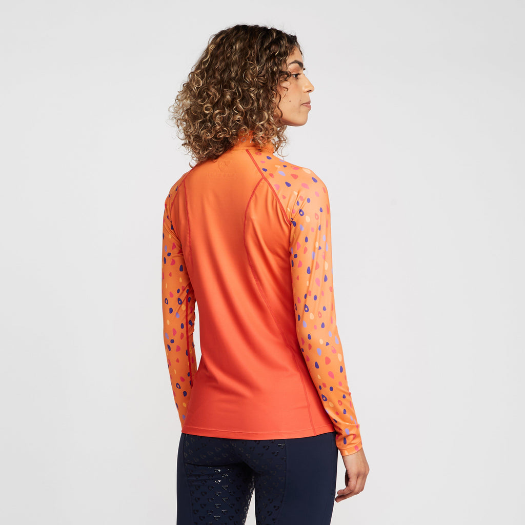 Womens Hyde Park Cross Country Shirt Orange Spot