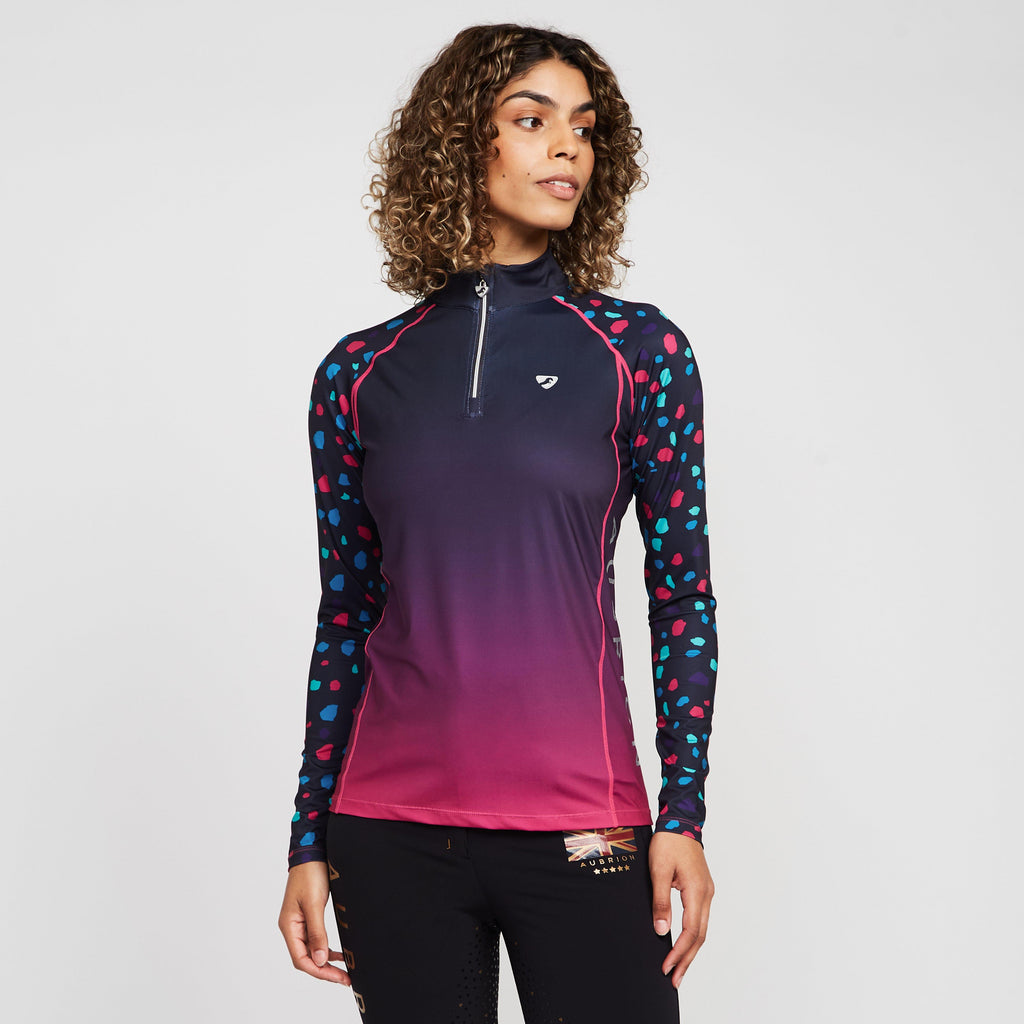 Womens Hyde Park Cross Country Shirt Pink Spot