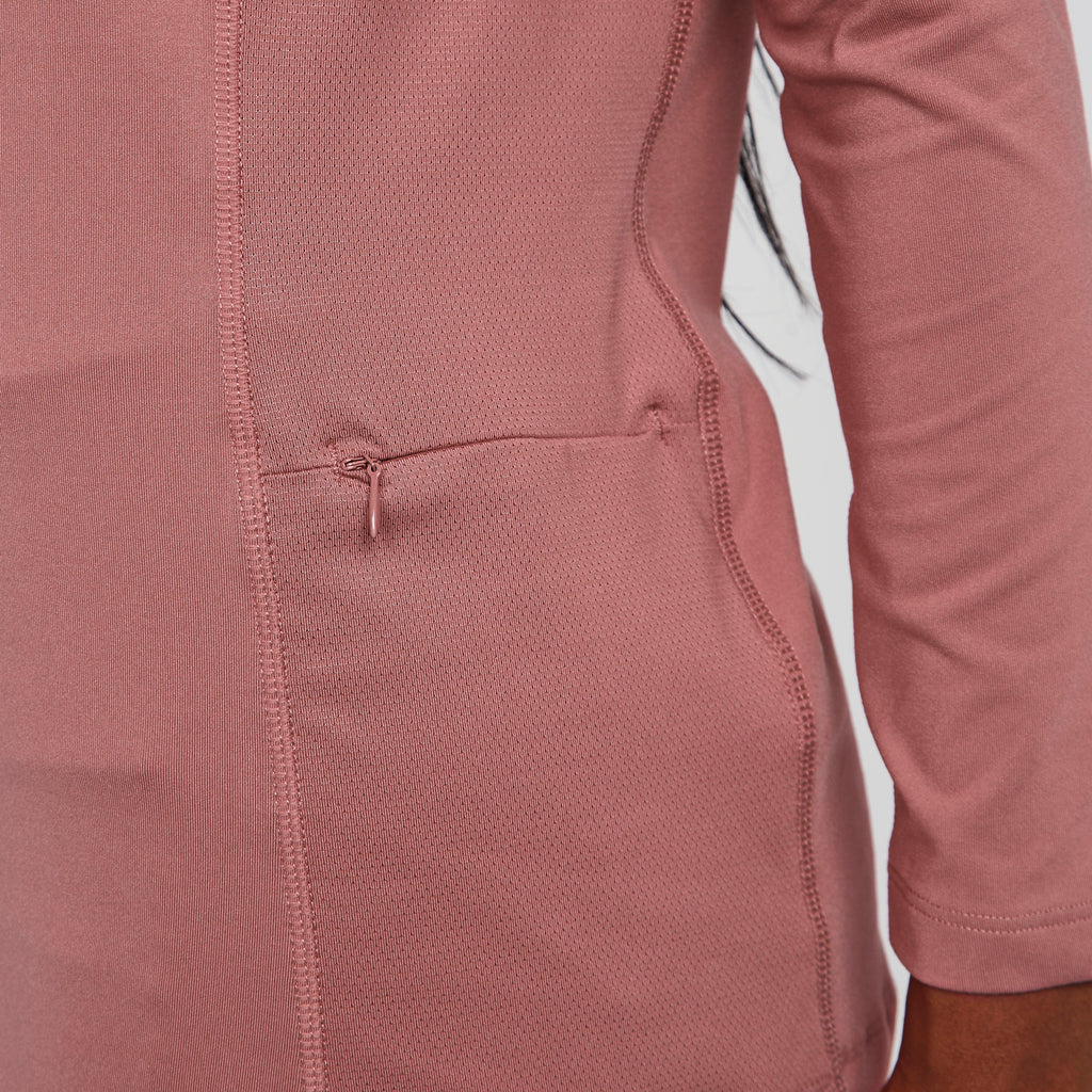 Womens Newbury Long Sleeve Base Layer Dusky Pink