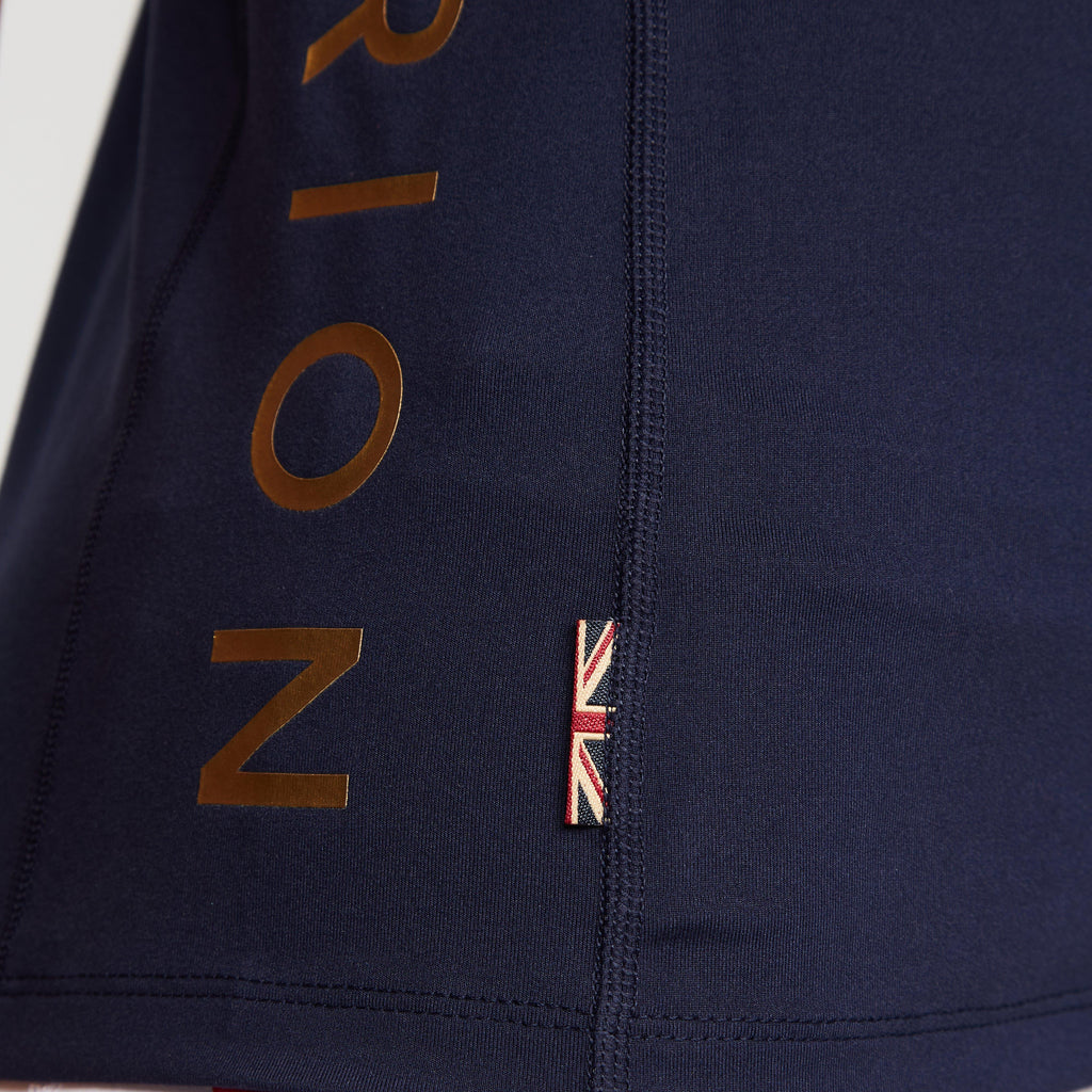 Womens Team Sleeveless Base Layer Navy