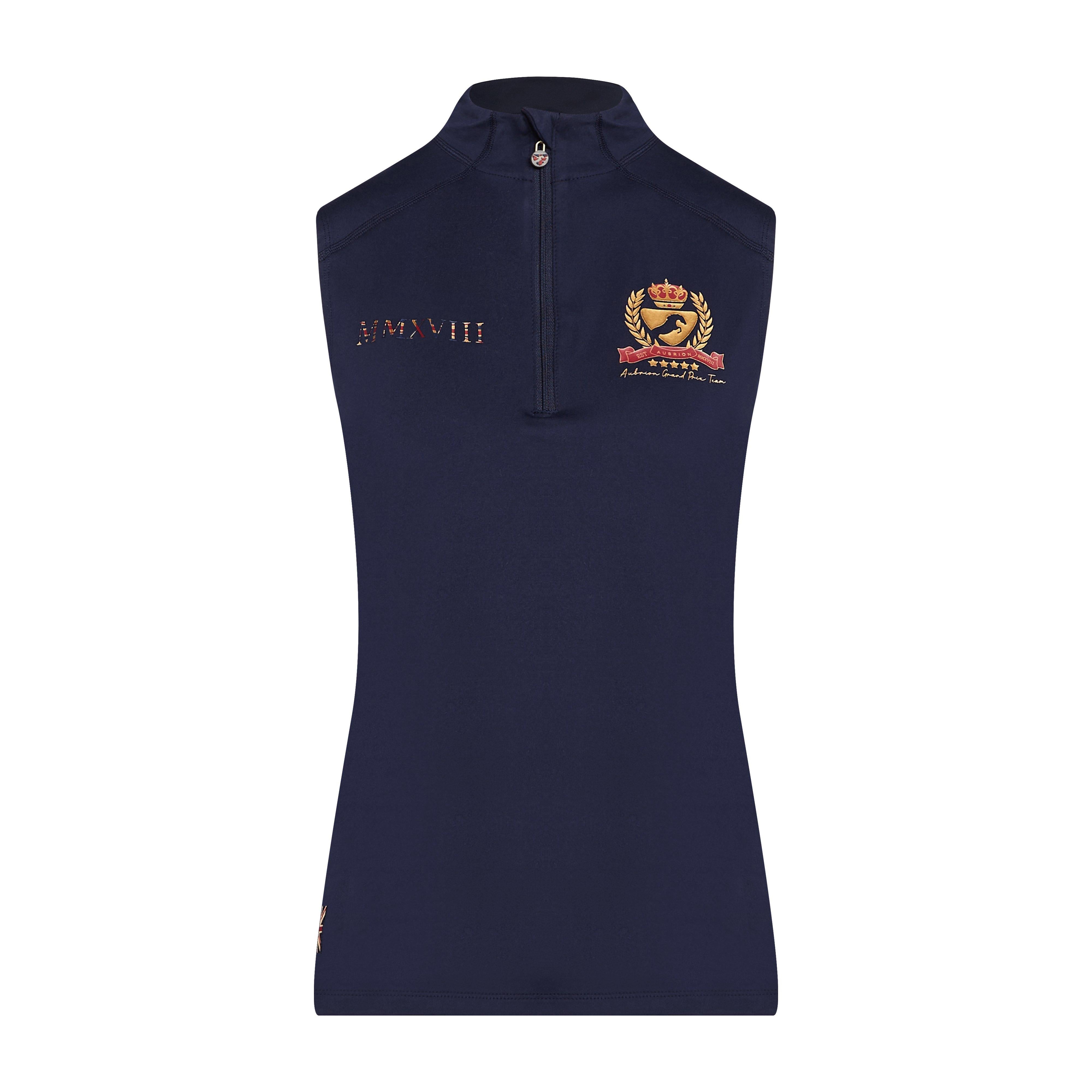 Womens Team Sleeveless Base Layer Navy