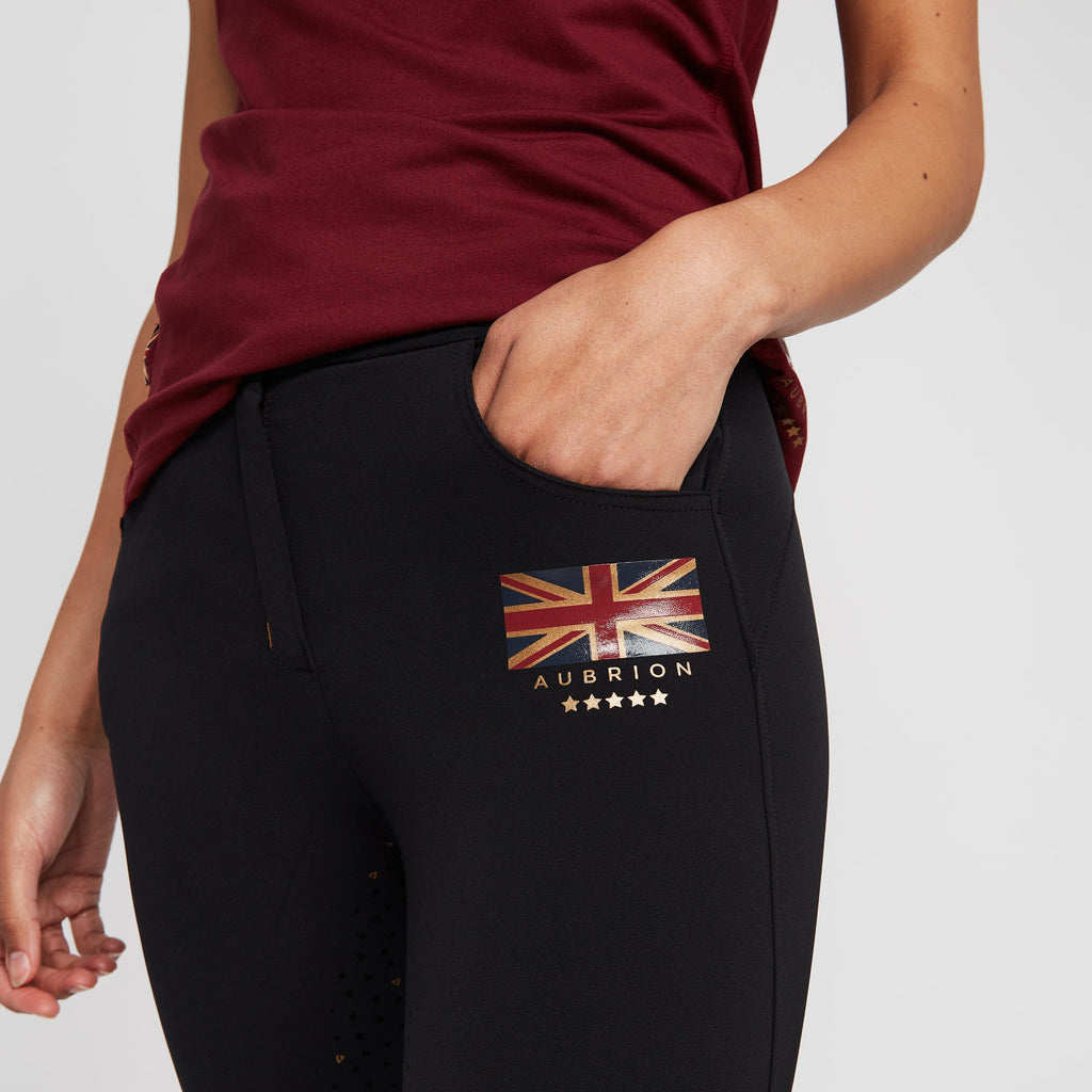 Womens Team Breeches Black
