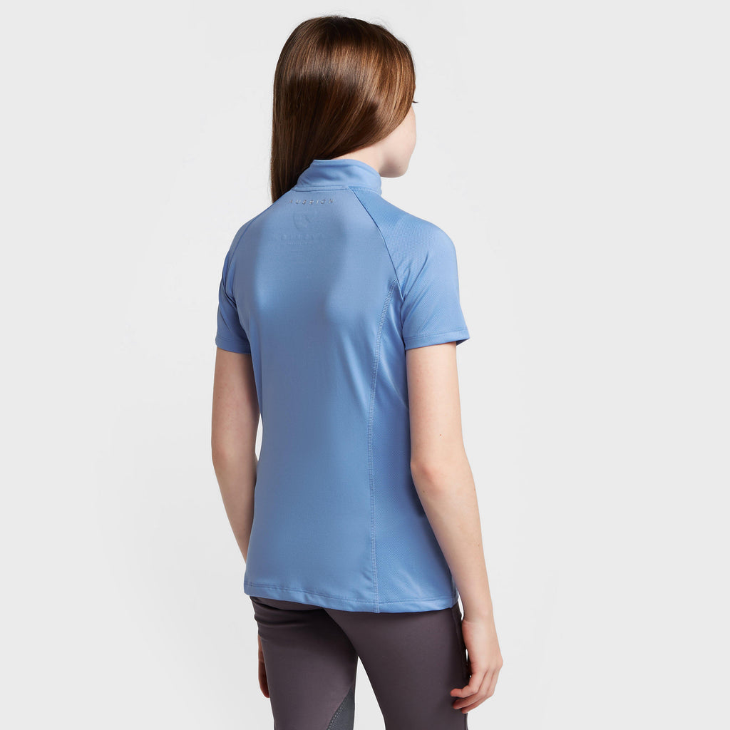 Childs Highgate Short Sleeve Base Layer Sky Blue