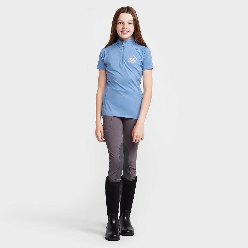 Childs Highgate Short Sleeve Base Layer Sky Blue