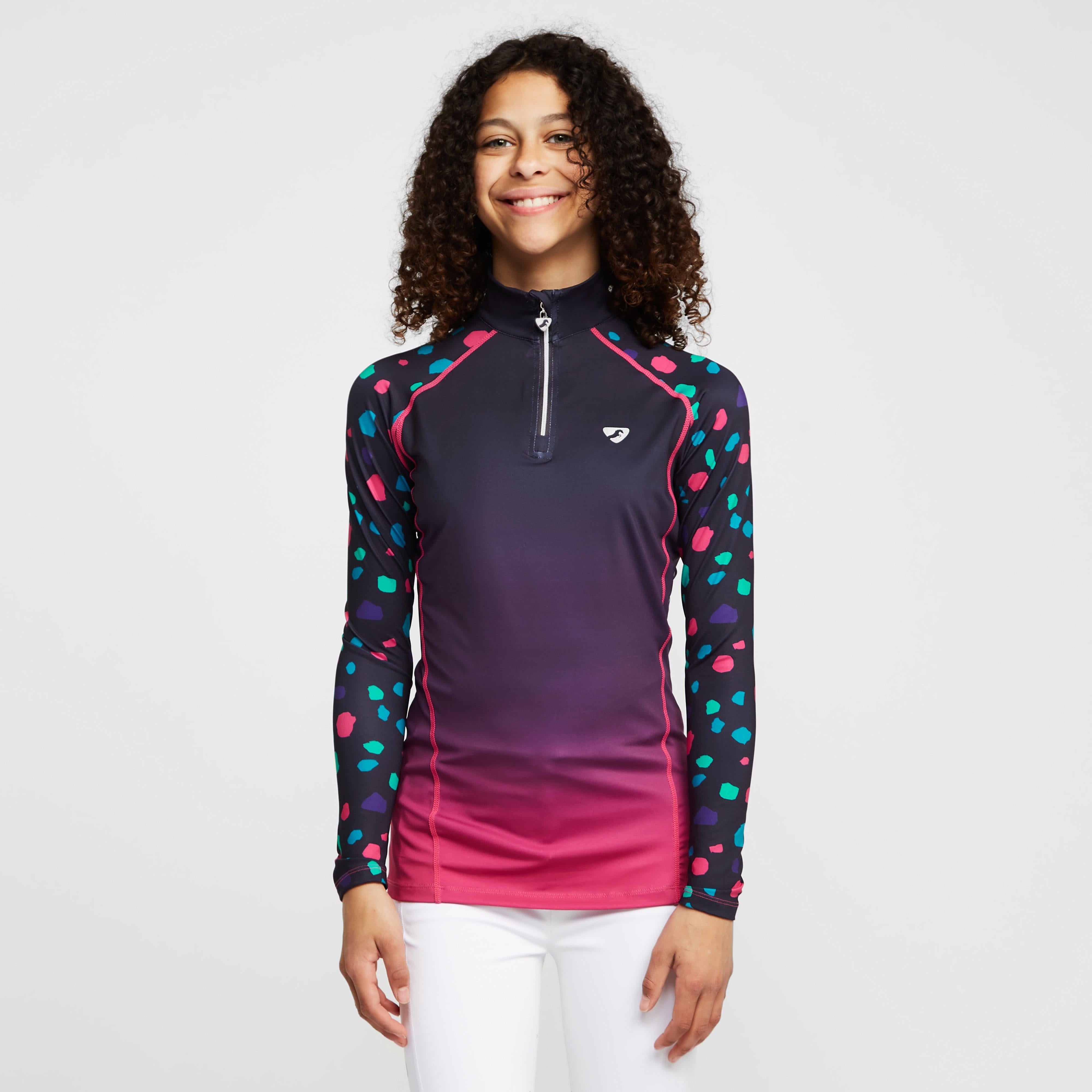 Young Rider Hyde Park Cross Country Shirt Pink Spot