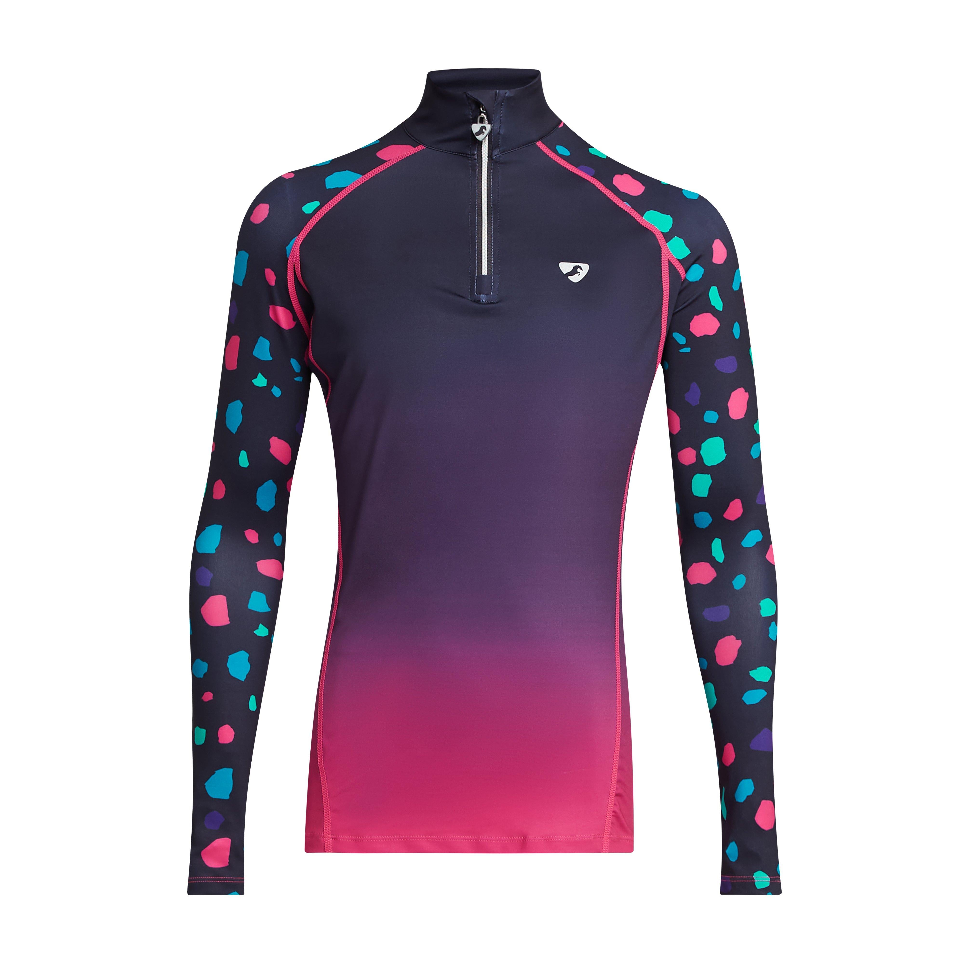 Young Rider Hyde Park Cross Country Shirt Pink Spot
