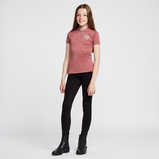 Childs Parsons Tech Polo Shirt Dusky Pink