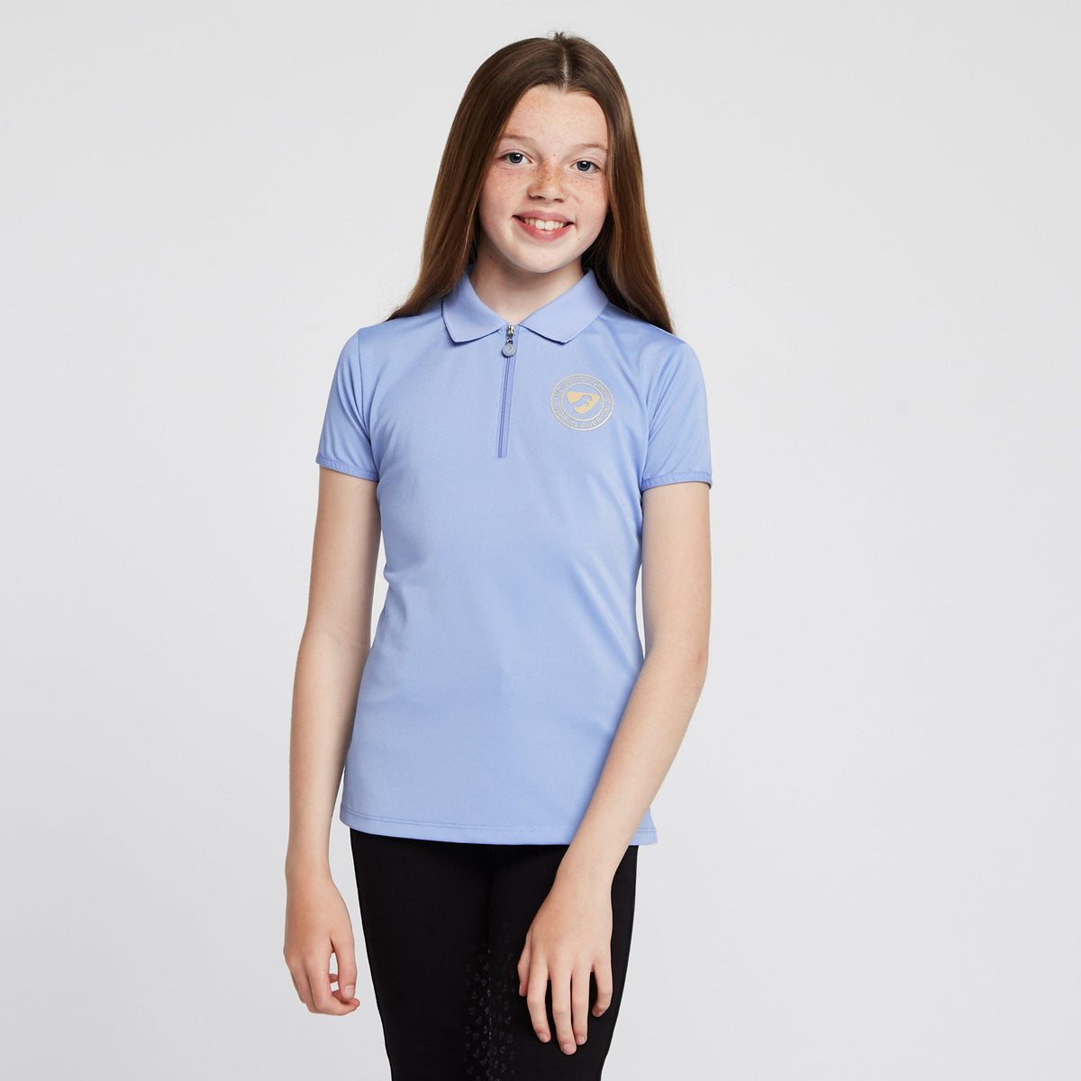Childs Parsons Tech Polo Shirt Sky Blue