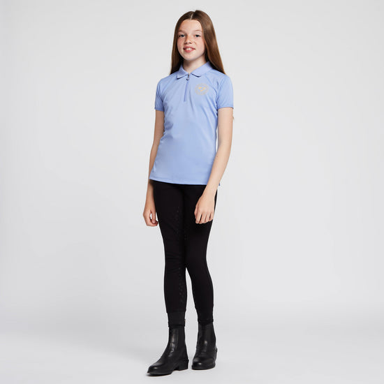 Childs Parsons Tech Polo Shirt Sky Blue