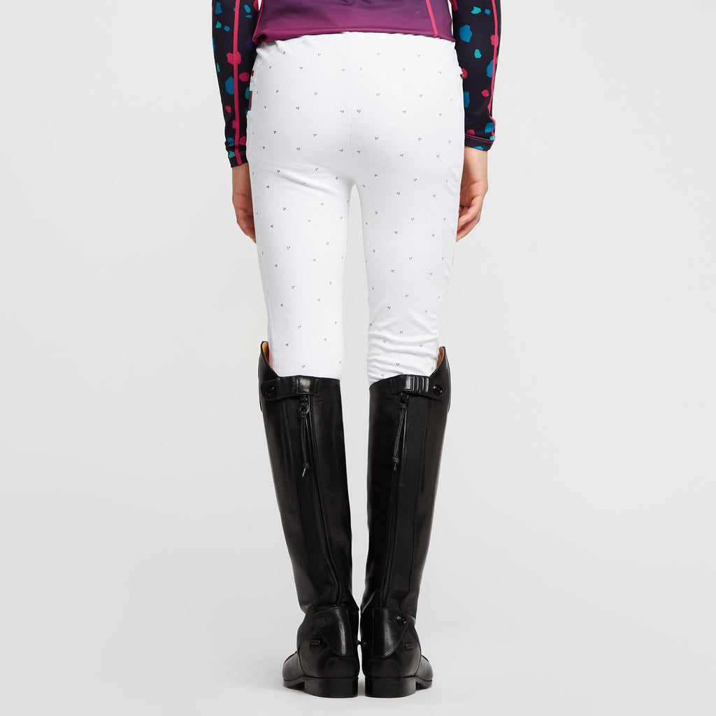 Childs Team Riding Tights White