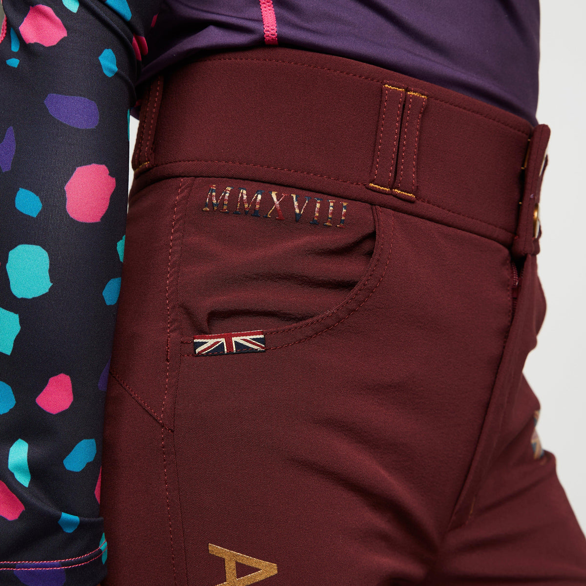 Childs Team Breeches Burgundy