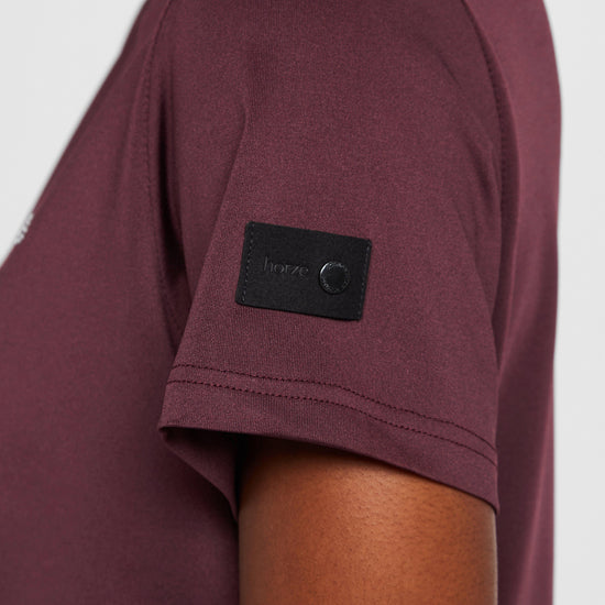 Womens Tabitha T-Shirt Burgundy Red Mahogany