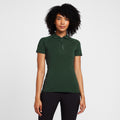 Womens Tiana Pique Short Sleeve Polo Shirt Mountain View Green
