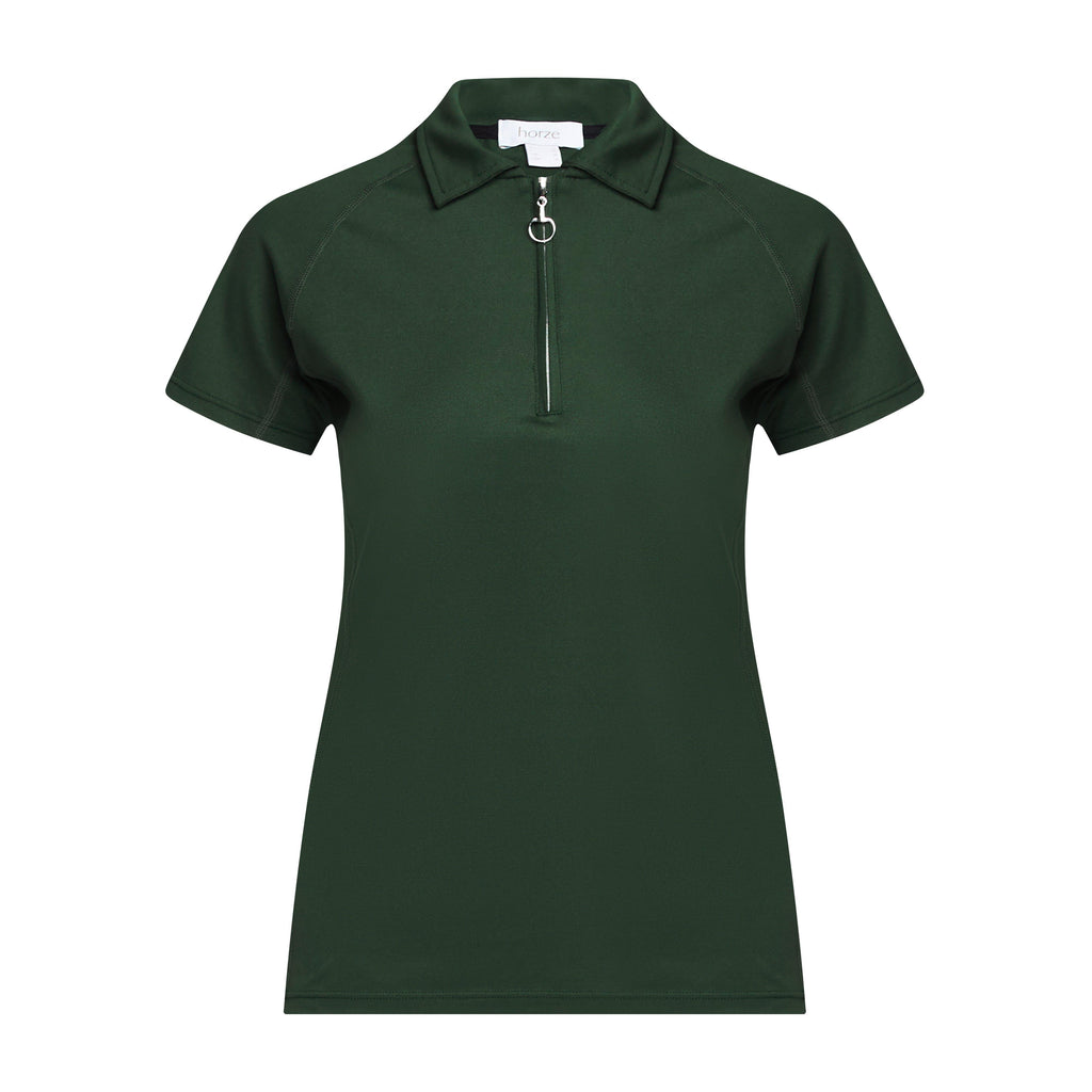 Womens Tiana Pique Short Sleeve Polo Shirt Mountain View Green