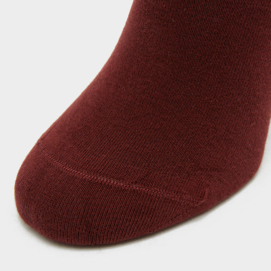 Womens Crystal Detail Knee Socks Burgundy Red Mahogany