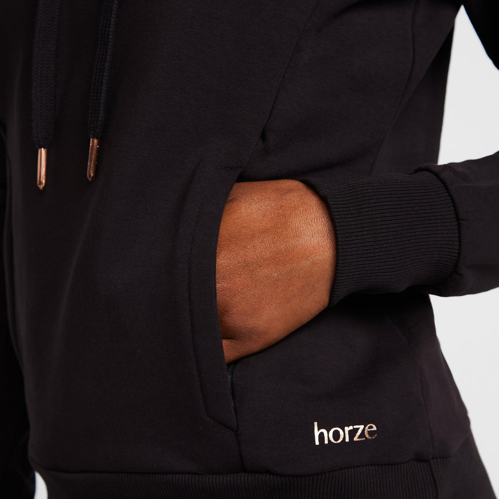 Womens Organic Remy Cotton Sweatshirt Black