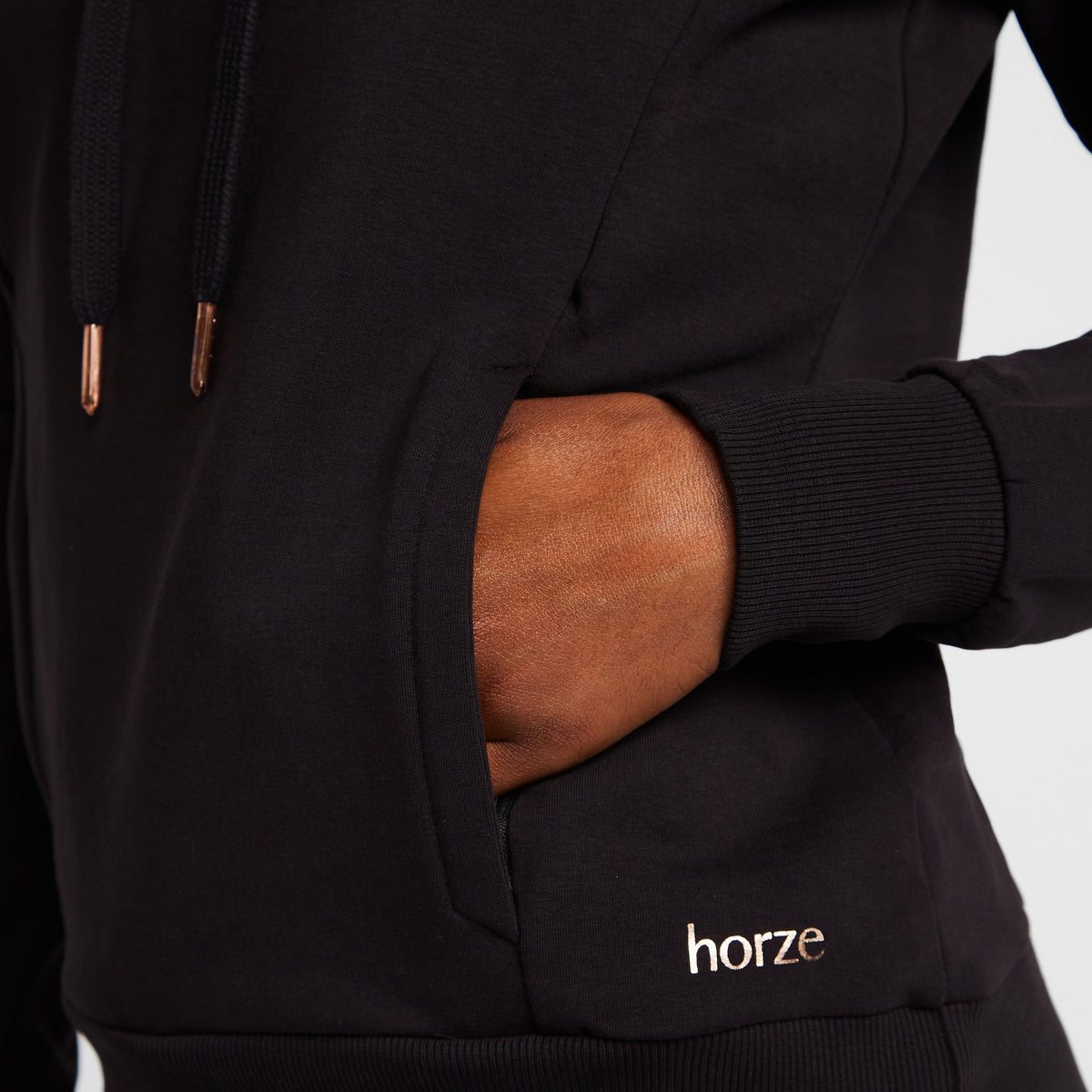 Womens Organic Remy Cotton Sweatshirt Black