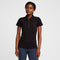 Womens Organic Lia Cotton Polo Shirt Black