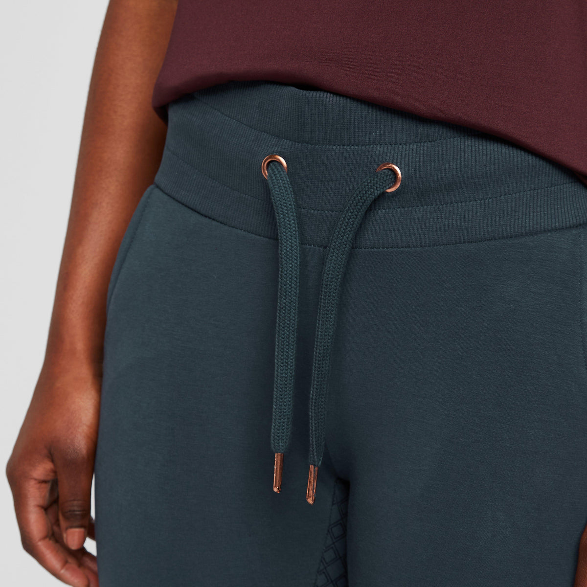 Womens Organic Remy Cotton Riding Tights Obscure Night Blue